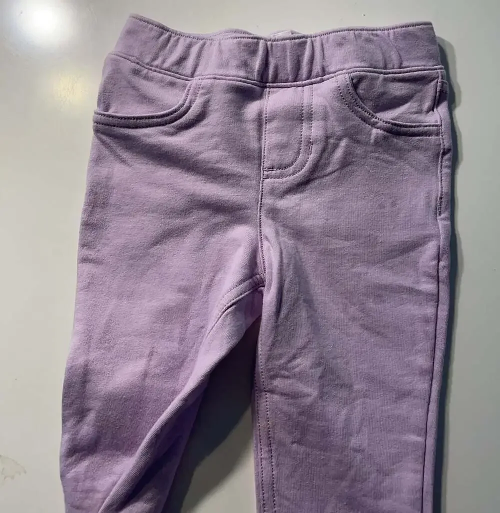 NWT Jumping Beans 3T Toddler Girls Lavender‎ All-Day-Play Jegging Pull On Pants